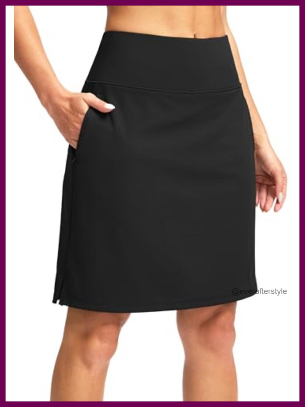 20" Knee Length Skort with Pockets Golf Tennis Athletic